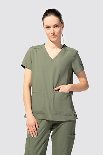Medizinischer Damen Schlupfkasack Med Couture INSIGHT, 2411 OLIV