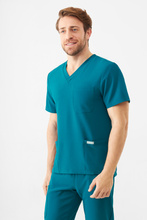 Medizinischer Herren Kasack Uniformix Super Flex , 4050-Caribbean Blue