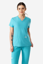 Medizinischer Damen Kasack Uniformix, Super Flex 4000-Teal