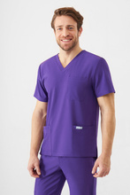 Medizinischer Herren Kasack Uniformix Super Flex , 4050-Plum wine