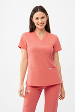 Medizinischer Damen Kasack Uniformix, 3000-Salomon Orange