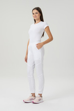 Medizinische Damen Hose Flex Zone, Jogger, weiss. FZ2056