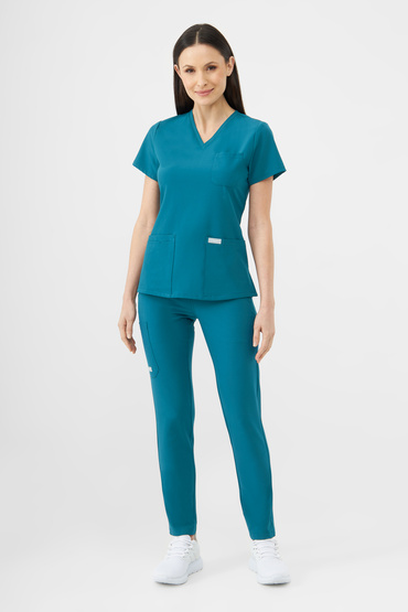 Medizinisches Set Uniformix Super Flex, Oberteil 4000 + Hose 4030, Caraibben blue