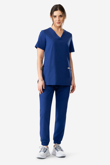 Medizinischer Damen Schlupfkasack, Uniformix Beauty, B1001, kornblumenblau.