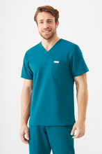 Medizinische Herrenjacke Uniformix RayOn, 3050-Caribbean Blue