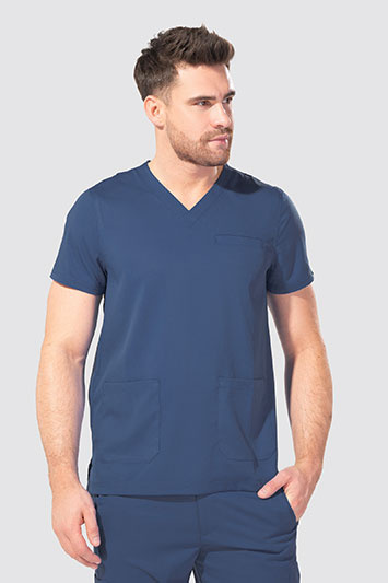 Medizinischer Herren Kasack Med Couture Rothwear, 7477-NAVY
