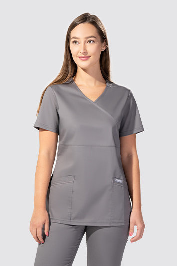 Medizinischer Damen Schlupfkasack, FLEX ZONE FZ2053, dunkelgrau.