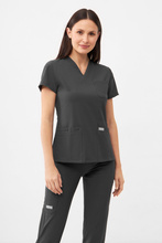 Medizinischer Damen Kasack Uniformix, Super Flex 4000-Dark Grey