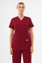 Damen-Medizinische Bluse, Uniformix TEAM T1000, burgundy