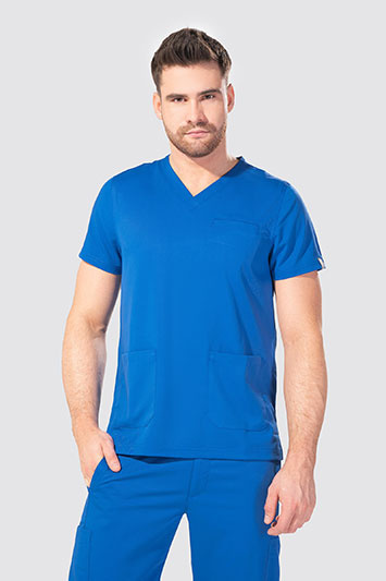 Medizinischer Herren Kasack Med Couture Rothwear, 7477-ROYL