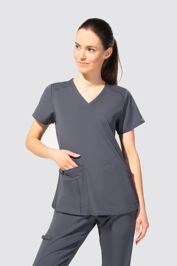 Medizinischer Damen Kasack Med Couture Performance Touch, 7459-WINE